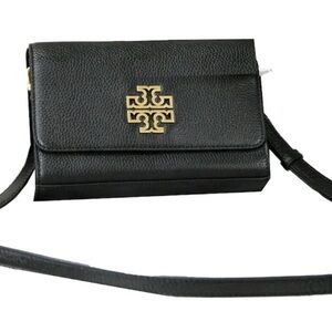 Tory Burch Britten black leather handbag